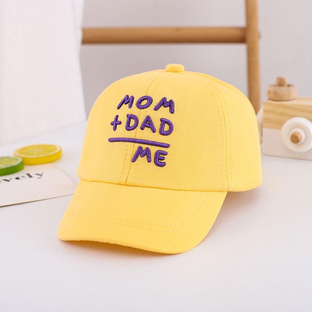 Cute Children's Cap MOM+DAD=ME Kids Baseball Hats Casual Embroidery Baseball Caps  For Boys Girls