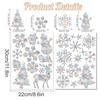 Christmas Seal Elk Snowflake Home Decoration - Static Window Glass Wall Party Bathroom Bedroom Living Room Office Apartment