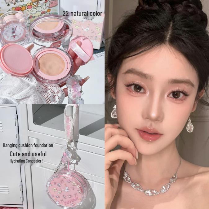 

Jiujiu Diary Cat Long-lasting Hydrating BB Cushion Cream - Lightweight, Brightening, Creamy, Durable Makeup. естественный