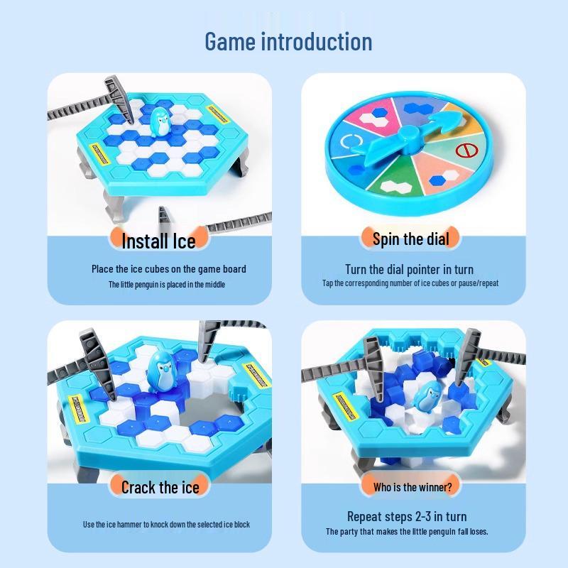 Penguin Rescue Ice-Breaking Toy: Educational Parent-Child Strategy Game