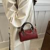 Elegant Bowling Bag Large Capacity Women Handbags Vintage Crossbody Bag  Girls
