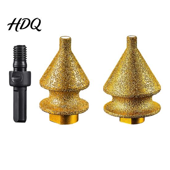 Tile Drill Bit For Granite Diamond Chamfering for Grinder 4-in-1 Hole Saw Beveling Grinding Head Opener Chamfering/Hole Enlarging/Polishing/Arc