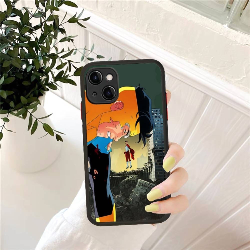Cool Invincible Phone Case for iPhone 14 11 12 13 Mini Pro Max 8 7 Plus X XR XS MAX Translucent Matte Cover