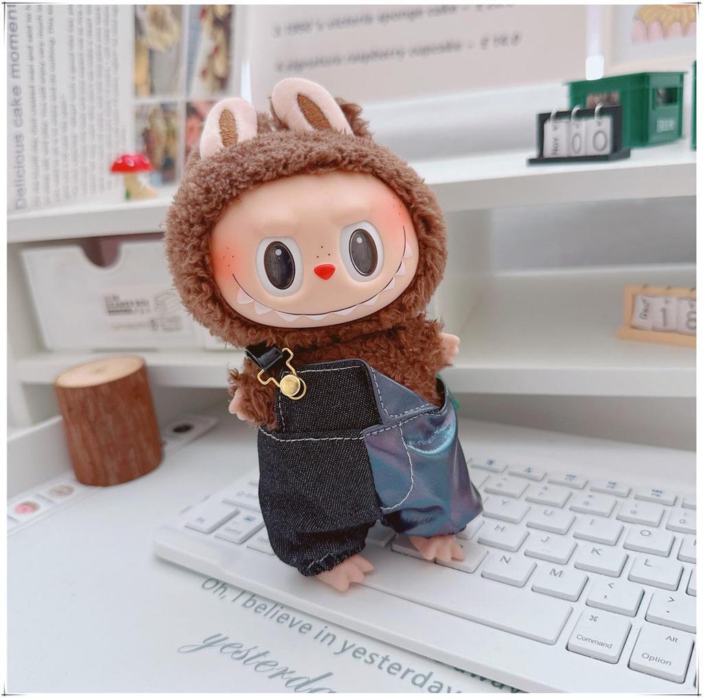 17cm Labubu Doll Vinyl Keychain: First & Second Gen Blind Box Clothes Collection