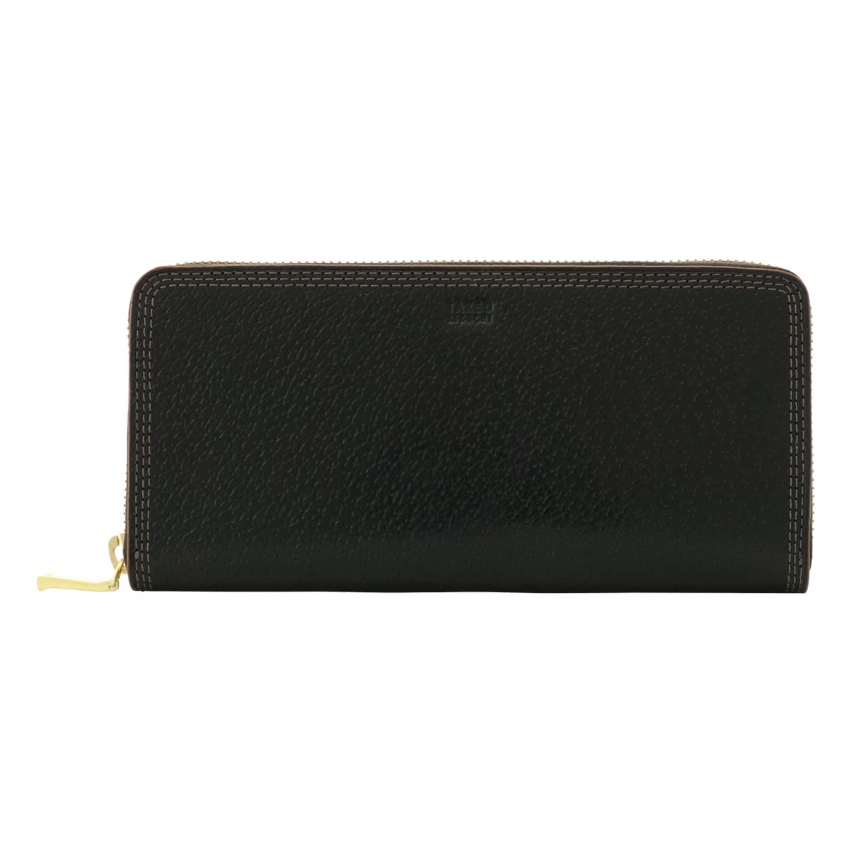 

Длинный кошелек с круглой молнией из натуральной кожи, итальянская кожа 734606, большая емкость, воловья кожа, черный [Takeo Kikuchi] для мужчин [01]