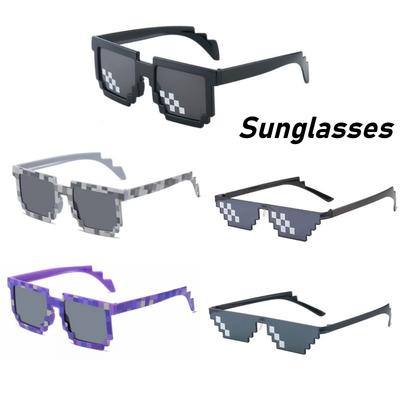 Unisex New Fashion Strange Mosaic Sunglasses Outdoor Driving Travel Fashion Dress Up Party Glasses UV Protective Sunglasses