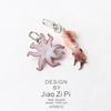 Squid & Octopus Keychain: Fun, Versatile Backpack Accessory & Car Pendant