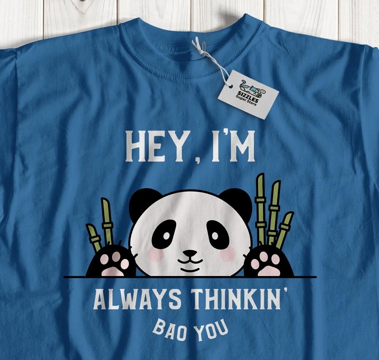 

I m Always Thinking Bao You! Unisex Funny Chinese Panda T-Shirt Bamboo Gifts 4XL