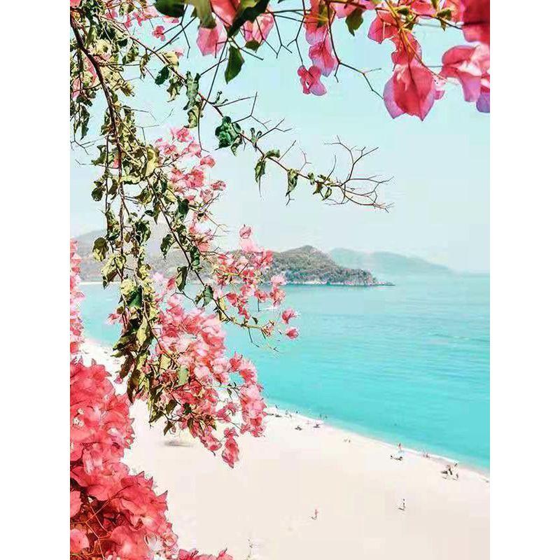 DIY Diamond Painting Seabeach Landscape Diamond Embroidery Sale Pictures Of Rhinestones Sunset Mosaic Craft Home Decor