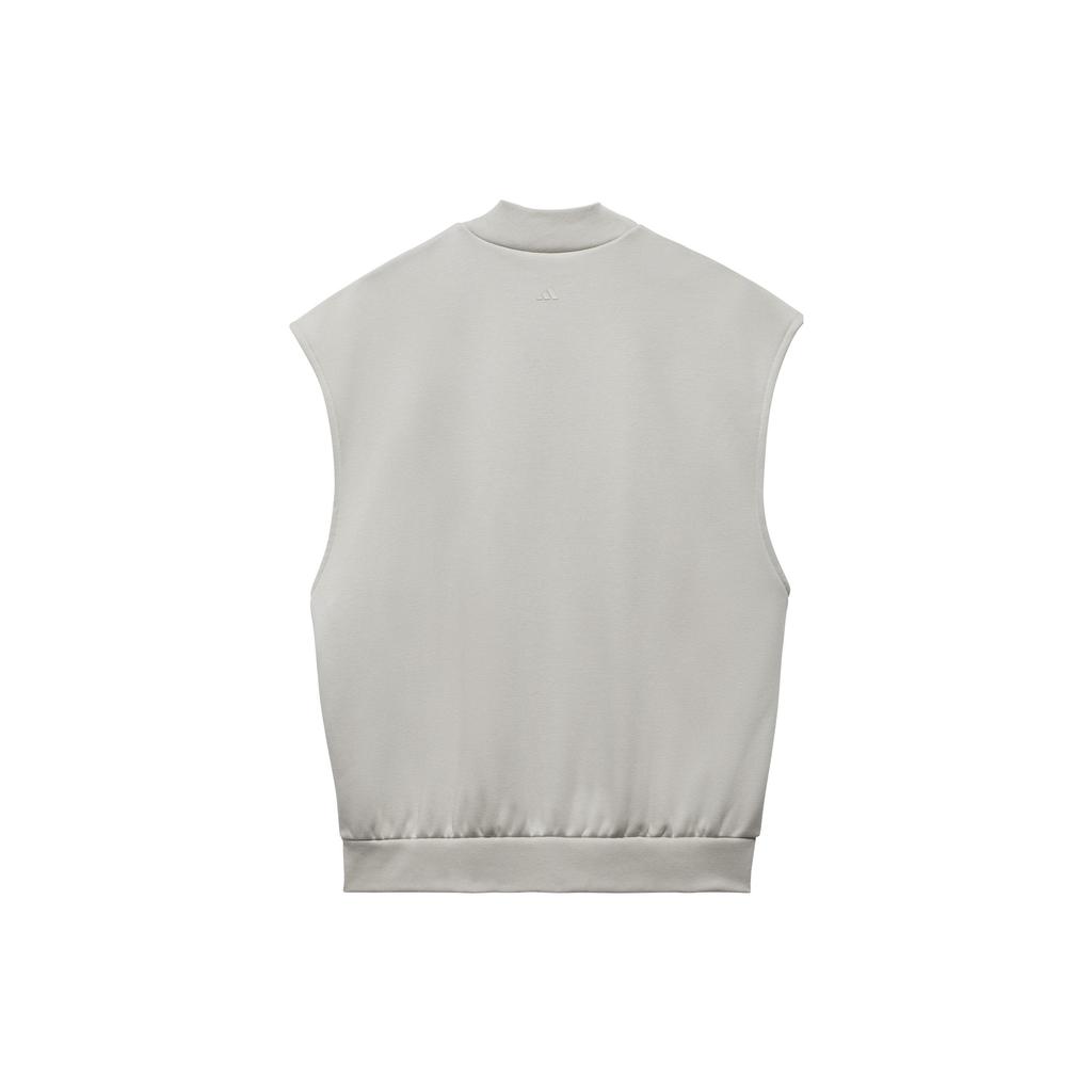 Adidas Originals Basketball Chapter 1 Sweater Vest With Embroidered Logo Unisex Tops Metal-Grey IA3416