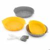 Silicone Baskets for Air Fryer - - Mollicon (4 Rooms) - With Handles - Non-stick - Microwave-safe