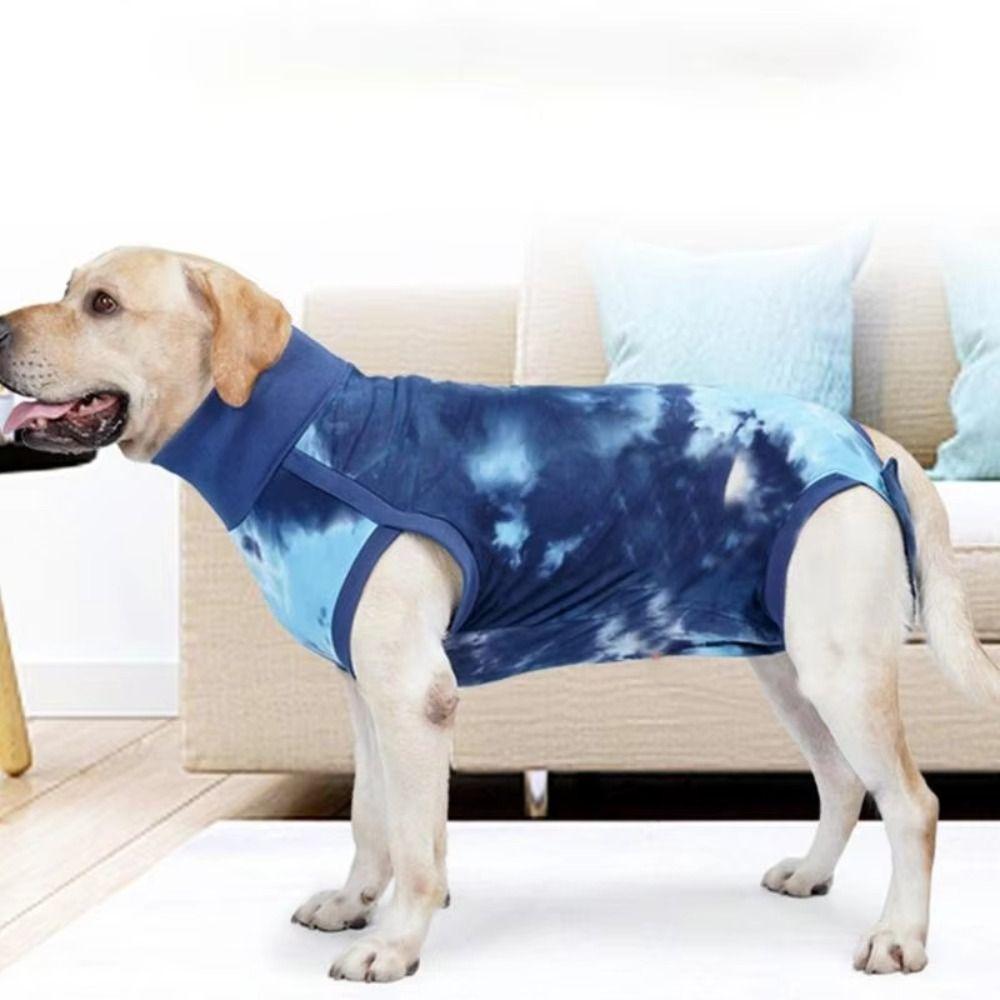 Reusable Elastic Dog Anti-lick Recovery Suit Soft Thin Dog Recovery Bodysuit Breathable Dog Weaning Bodysuit for Pets