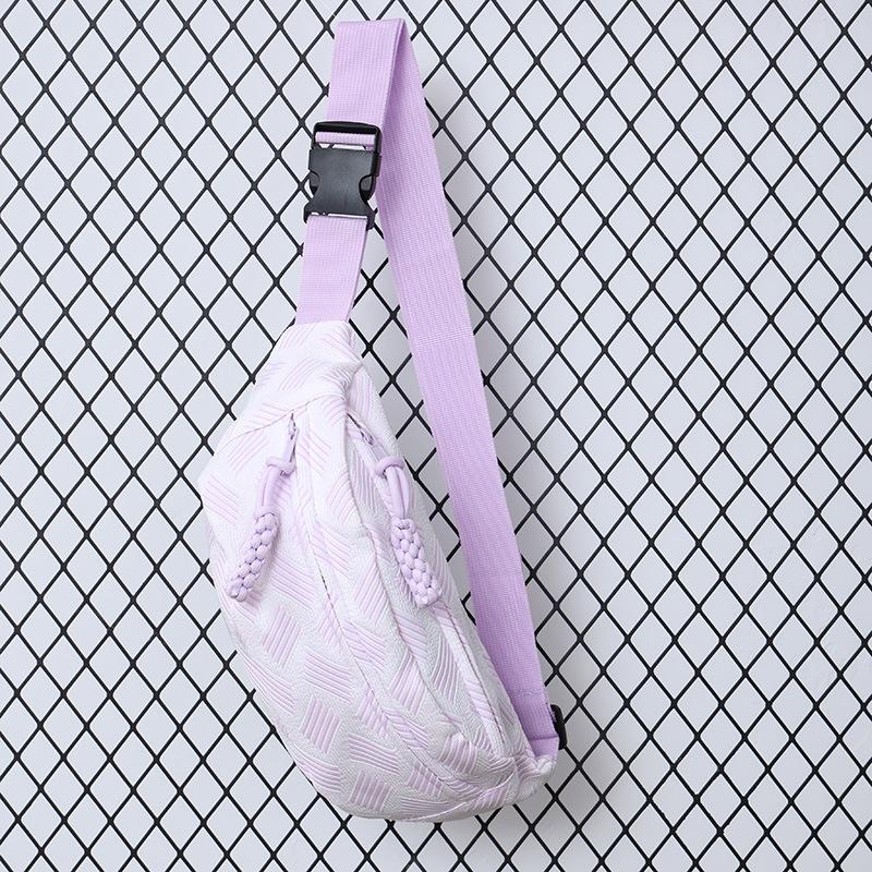 Ins Повседневная сумка через плечо Летняя женская сумка-мессенджер Уличная трендовая сумка для мобильного телефона Персонализированная маленькая сумка Портативная сумка фиолетовый