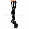 20cm High Heel Pole Dancing Boots, Model Dress Performance Shoes, Bar Lead Shoes YKC