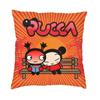 Pucca Modern Throw Pillow Cover Home Decorative Cartoon Character Cushion Case Double-Sided Printing Outdoor Cushion Pillowcases