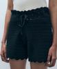 MONGDOL [Undershorts Set] Lace Crochet Knit Shorts Black Mdpt065Black