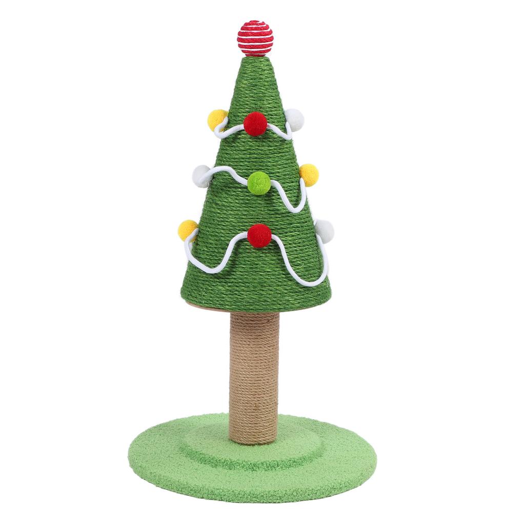 Cat Scratching Post Xmas Tree Style Sisal Protect Furniture Stable Structure Cat Tree Scratch Post for Home Indoor