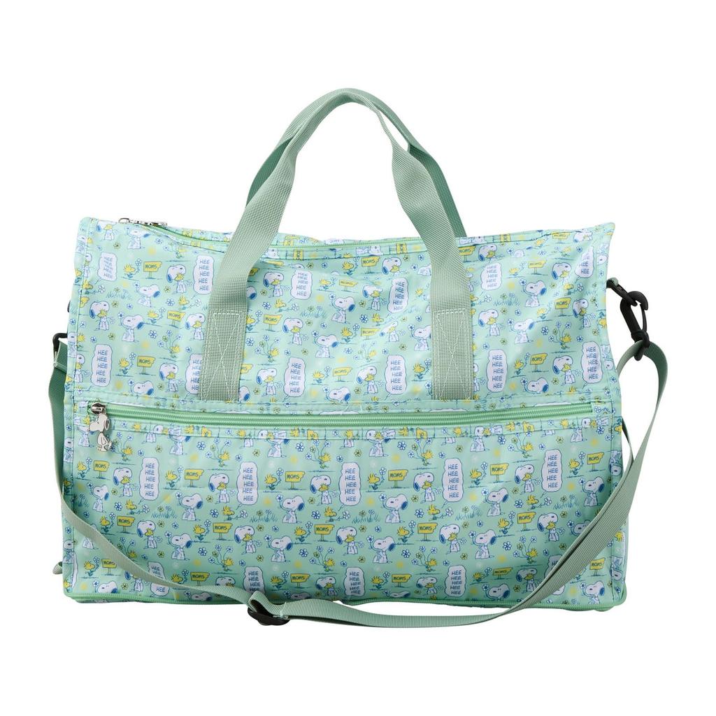Sifre Foldable Boston 23L Suitcase Peanuts Snoopy 390kg Mint Flower Bag, Medium, Capacity, Carry-On Fit, & Design, Capacity, PN171.