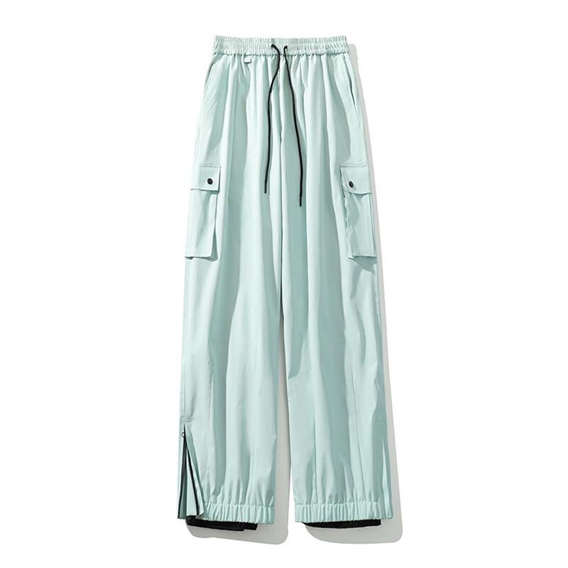 OEING Oversized Black Ski Cargo Pants