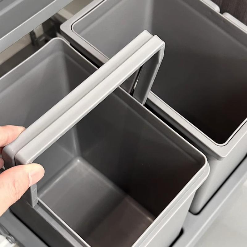Large Capacity Trash Can Kitchen Recycle Trash Bin Food Waste Garbage Bin Sorting Cleaning Dustbin with Lid Home Accessories