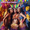 Mardi Gras Costume Tricolor Eyemask Beaded Necklace Feather Headband for Event Parties Favors Carnivals Party Supplies