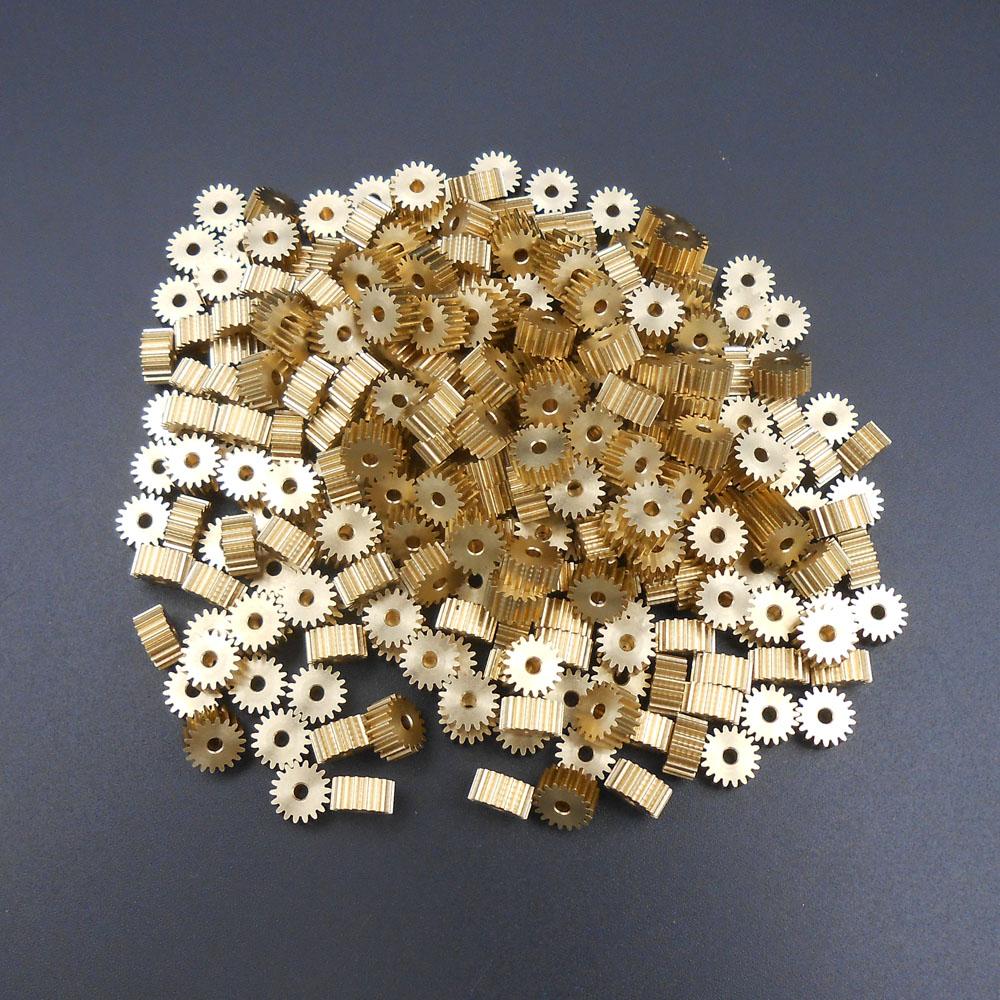 20Pcs/Lot 0.4M 0.4 Modulus 18T Brass Gear Spur Mechanical Small Pinion Bore Hole Aperture 2MM 1.98MM 2A 18 Teeth Height 4MM 182A
