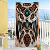 Tattoo Style Beach Towel Quick-Dry Soft Microfiber Comfortable Lightweight Suitable for Sports, Travel, Swimming, Yoga, Bathroom, Beach, And Pool