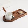 Wooden Serving Tray Cashew Nut Shape Tea Service Tray Artistic Craftsmanship Snacks Desserts Breakfast Dinner Transport Tray
