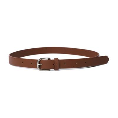 VERDANTSEOUL LINE BELT - TAN BROWN, SILVER