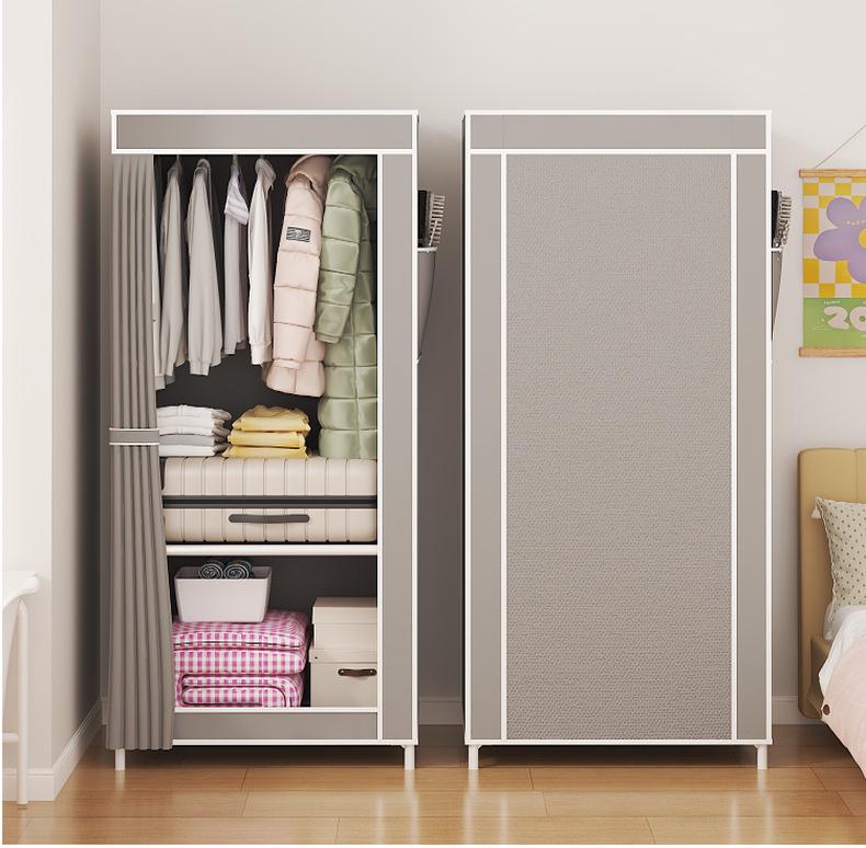 Easy-to-Assemble Bedroom Wardrobe Cabinet for Rental Room Storage