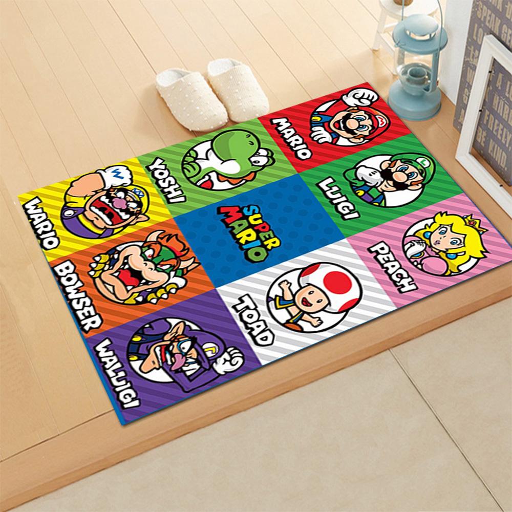 Super Mario Adventure for Living Room rug, Bedroom, Study Room, Hallway Decoration, Perfect for Home Decoration or Holiday Gifts