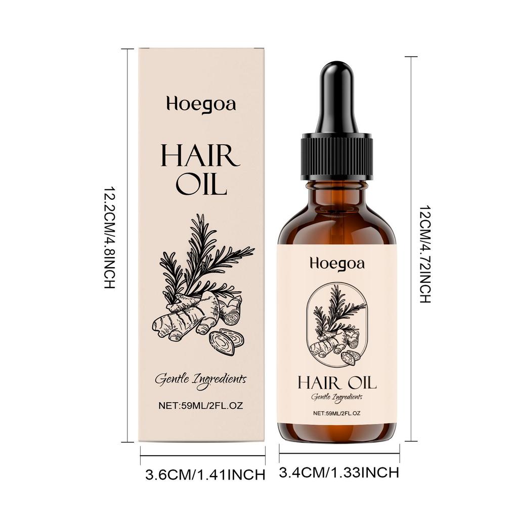 Rosemary Hair Oil—Suitable for All Hair Types and Scalp Care, Strengthening Straight, Curly, and Chemically Treated Hair.