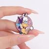 Magical Girl Emaille-Anstecknadeln Custom Niedliche Häschen Bär Broschen Reversabzeichen Tier Lustiger Schmuck Geschenk für Kinder Freunde