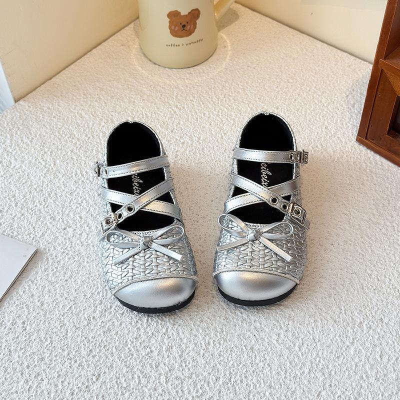 Girls Small Leather Shoes 2025 Spring and Autumn New Little Girl Mary Jane Soft Sole Single Shoes Children's Fashion Non-slip Princess Shoes