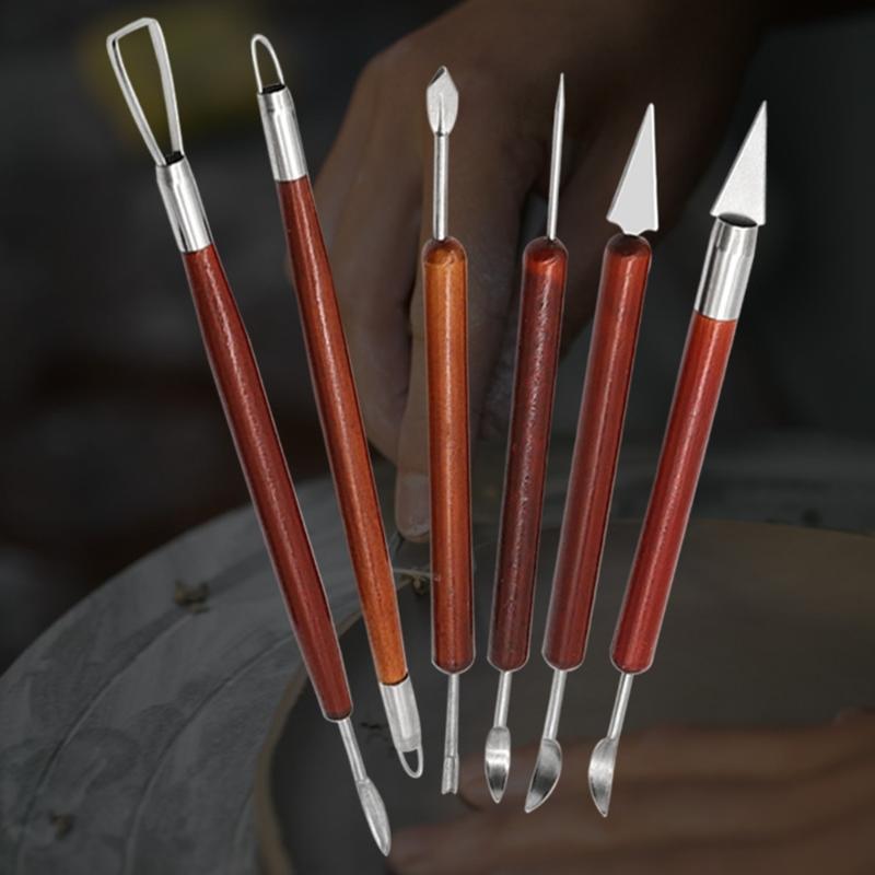 Pottery Sculpting Tool 6Piece for Detailed Handcrafted Pottery Sculptures Must Have Pottery Tool for Carving Enthusiasts
