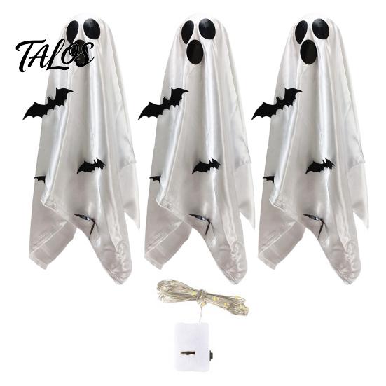Indoor Horror Atmosphere Supplies Scary Ghost Decor, Spooky Bat Print Hanging Decor for Porch Holiday Yard Ornaments Tree, Glow-in-the-Dark
