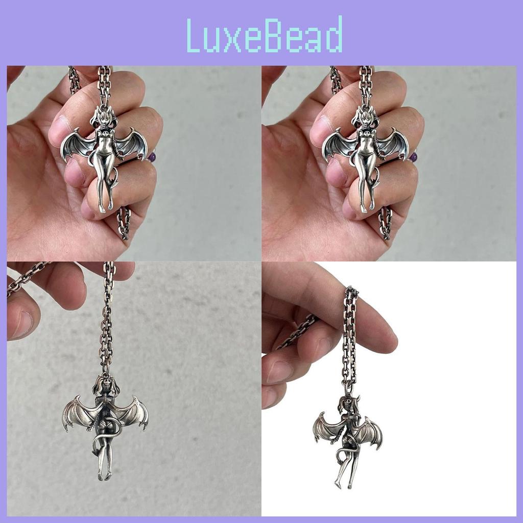 Romantic Angel Necklace With Cartoon Figure And Chain For Daily Wear