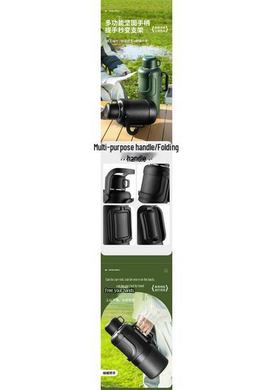 Extra Large Insulated 316 Stainless Steel Water Bottle for Home & Outdoor Use - Antibacterial & Durable