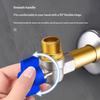 2Pcs Heavy Duty Copper Ball Valve Leakproof Full Opening Smooth Flow Shutoff Valve for Bathroom Renovation