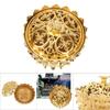 Alloy Craving Censer Incense Burning Flower Base Buddhist Supplies Home Decoration(Golden)