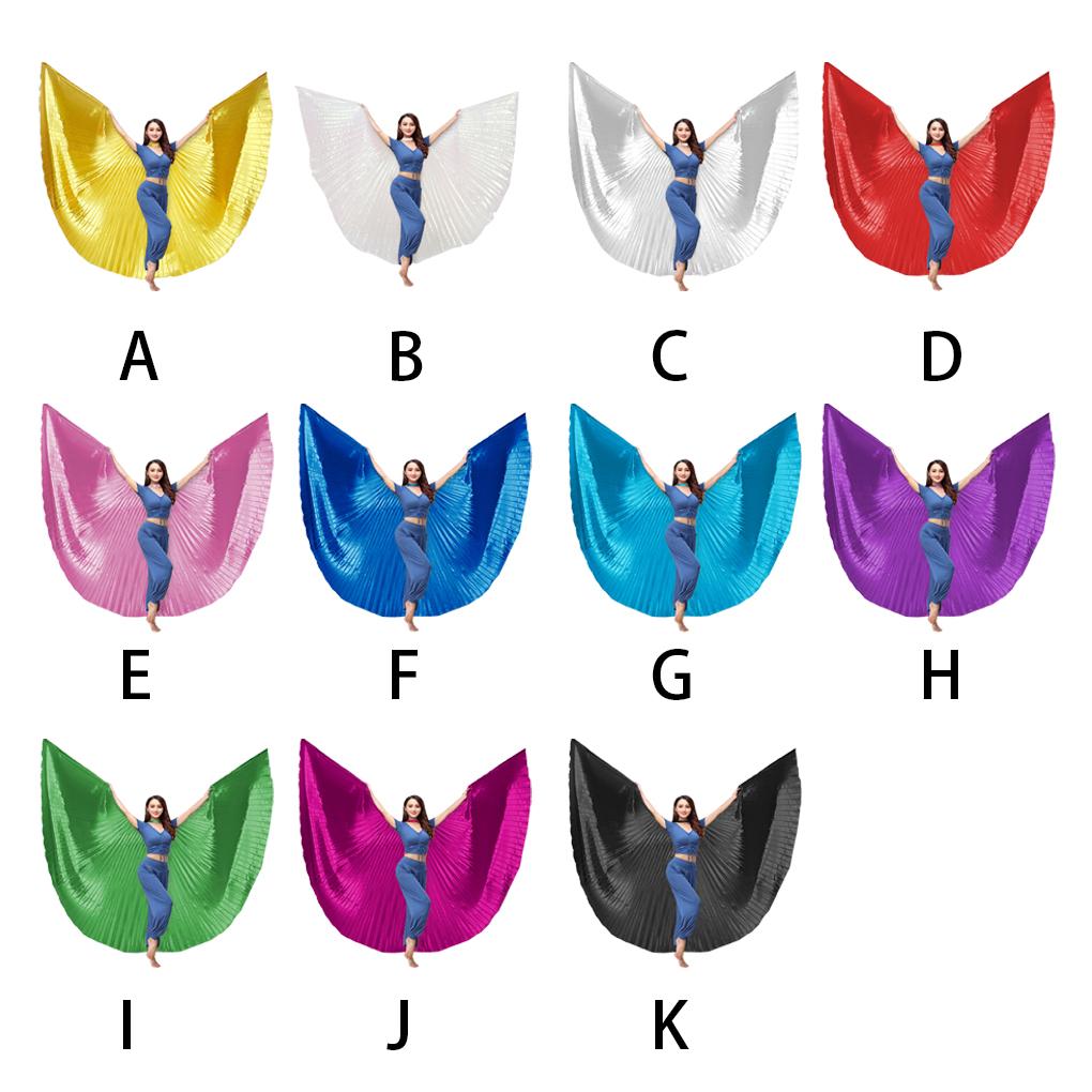 Belly Dance Wing with Telescopic Stick Adult Costumes for Performances Halloween Carnival Parties Shows Accessories