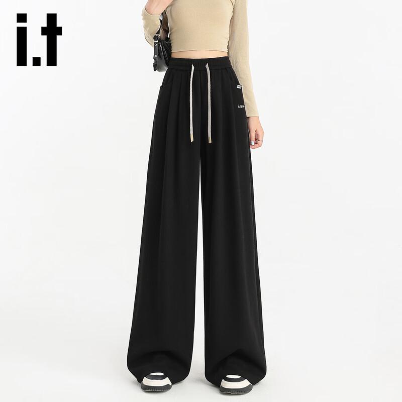 

Izzue IT High-Waisted Soft Draped Wide-Leg Casual Pants XL