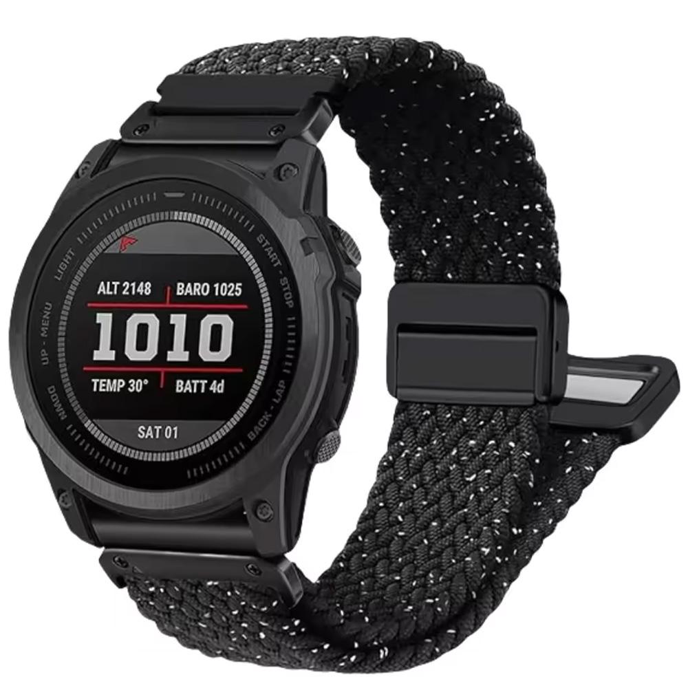 22 26mm Elastic Quick Fit Nylon Strap Enduro2 Wristband For Garmin Fenix5 5XPlus 6 6XPro 7 7XPro 8 Bracelet Tactix7Pro WatchBand