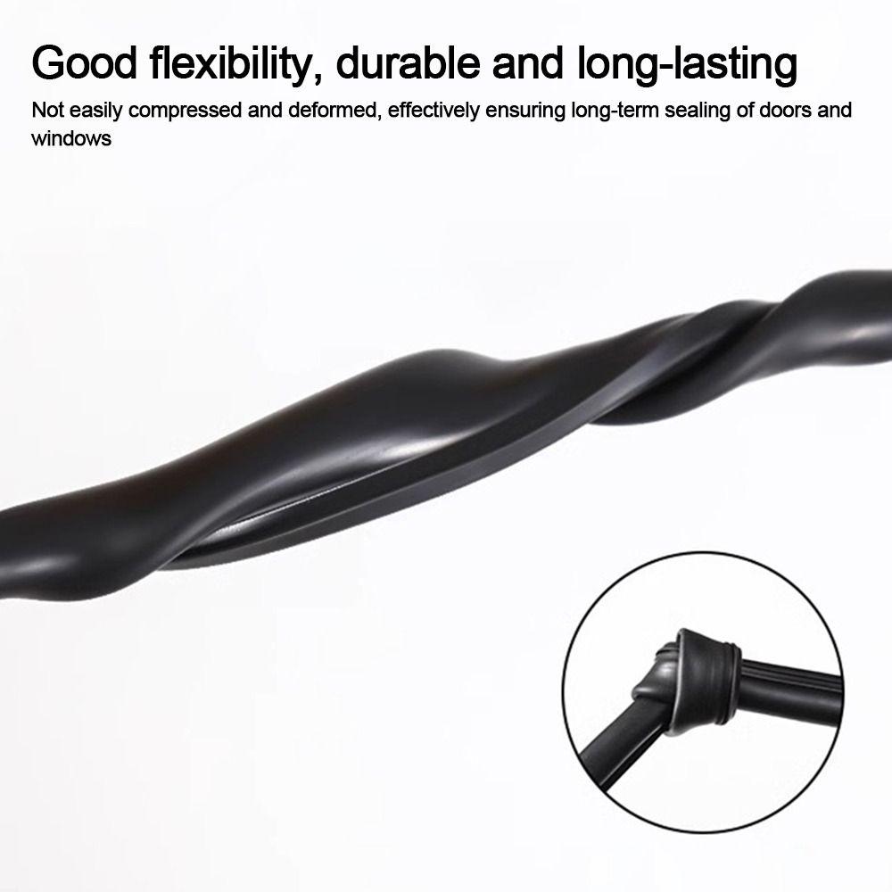 Rubber Weather Stripping White Black Doors Insulation Tape High Quality Window Soundproofing