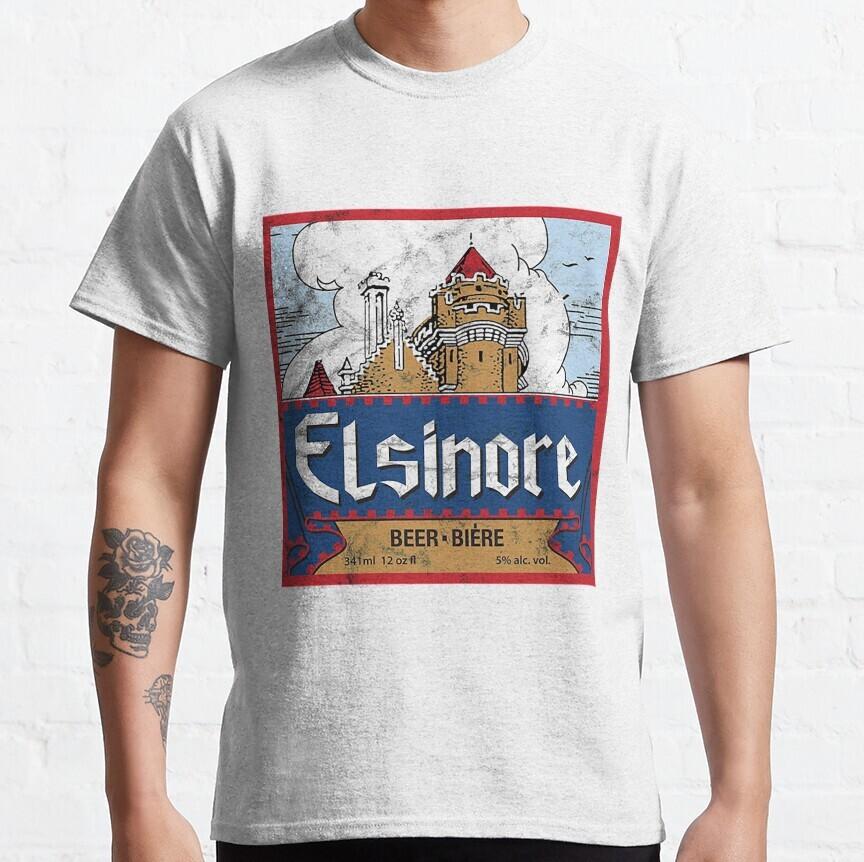 

Cotton T-Shirt Strange Brew Elsinore Beer Bob Doug McKenzie Brewmeister Smith Unisex T-Shirt L