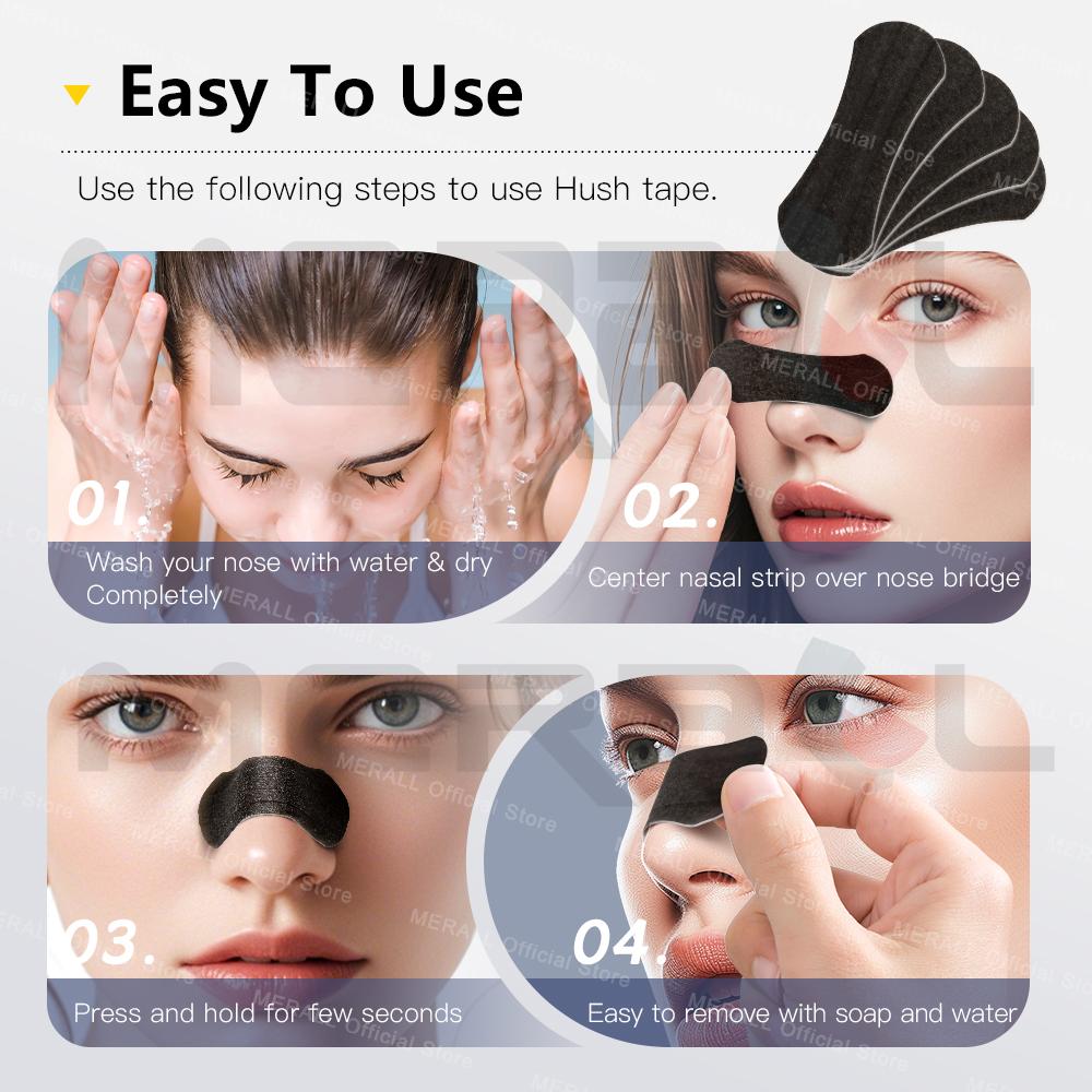 Breath Nasal Strips Sleeping Nose Strips Breathing Extra Strength Reduce Snoring Relieve Nose Patch Anti Snoring Nasal Strips