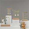 Jewelry Display Stand Bracelet Earring Necklace Storage Wood Base Rack Jewellery Organizer Holder Photo Props Home Decoration