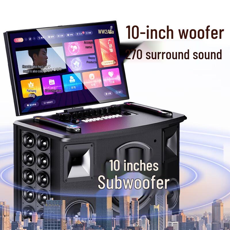 SANSUI MC109 Portable Outdoor Karaoke Speaker CN plug (adapter included) (CN version)