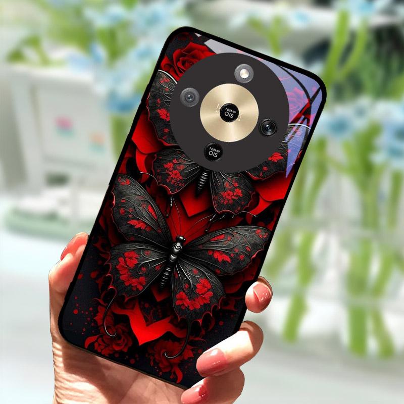 For Honor X9d HonorX9d Case MTN-NX1 Luxury Painted Cover Tempered Glass Phone Casing For Honor X 9 D Fundas Coque Camera Protect