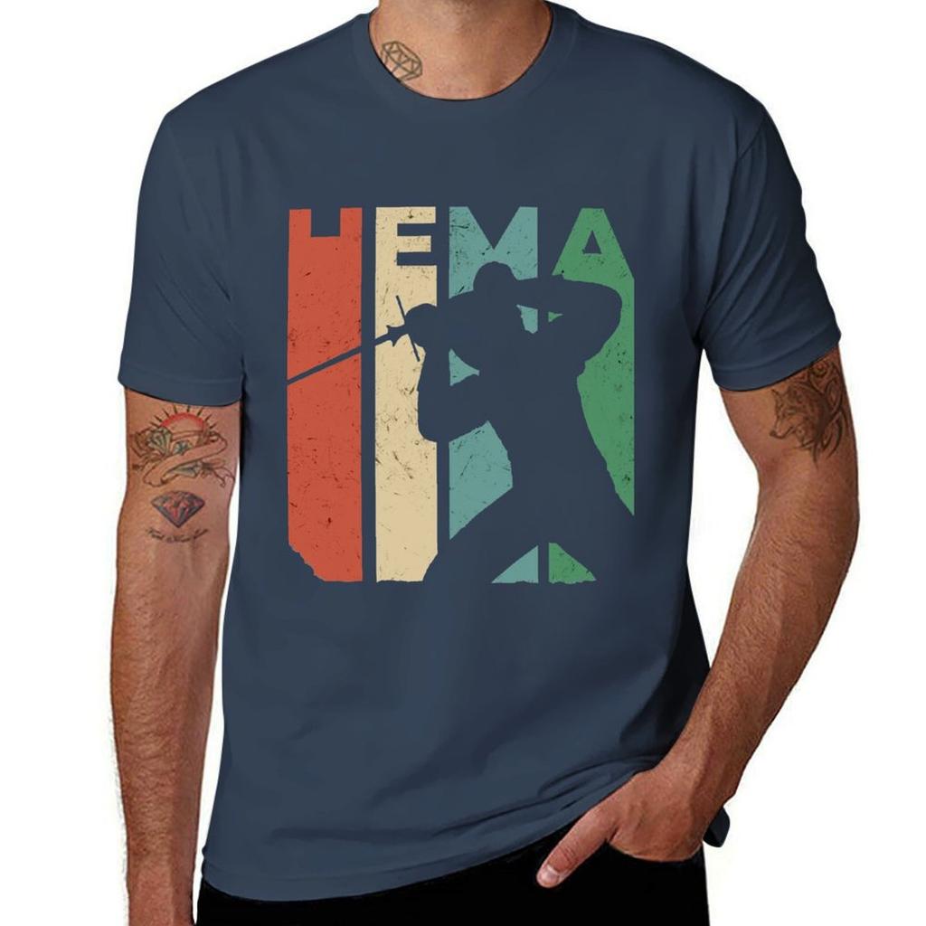 HEMA / Historisches Fechten Design T-Shirt Jungen Weiß Schnelltrocknend Jungen Tierdruck Schwarze T-Shirts für Männer